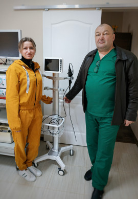 Вітаємо лікарню Дубровиці з придбанням відеобронхоскопа зі стійкою